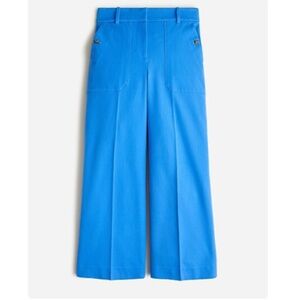 Sydney wide-leg pant in bi-stretch cotton blend